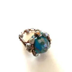 No.2 ビーズリング　ハンドメイド