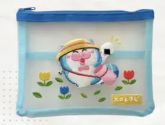メロとタビのにゃごや展 メッシュポーチ メロ