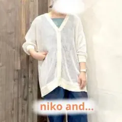 niko and… ニコアンド メッシュカーディガン 半袖カーディガン 2wayのサムネイル