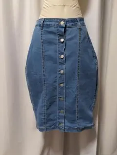 SHEIN デニムタイトスカート Lサイズ
