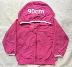 AIGLE キッズ フード付きウィンドブレーカー ピンク 90のサムネイル