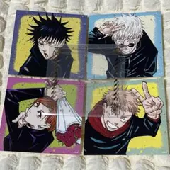 呪術廻戦　箔入りクリアケース　シール 虎杖悠仁 伏黒恵 釘崎野薔薇 五条悟