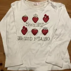 Mezzo Piano ストロベリー柄 長袖カットソー