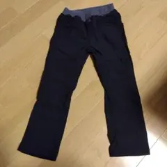 ブラック コットン カジュアルパンツ