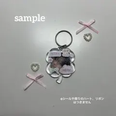 クローバーキーホルダー シールデコ 韓国