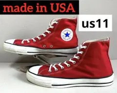 コンバース オールスター アメリカ製 90s初期 USA製 us11 赤 ハイ