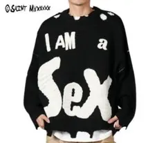 【新品・未使用】セントマイケル ニット セントマイケル SM-YS1-0000-C07 CP_CREW KNT / SMILE / BLK