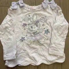 メゾピアノ うさぎさん長袖Tシャツ110