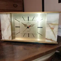JUNGHANS 置時計 クォーツ ゴールドカラー 美品 - メルカリ