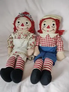Raggedy　ジョジーン　ペアドール　アン　アンディ　48cm　レア 希少 めちゃくちゃ可愛いアンとアンディのペアドール ジョジーン