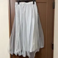 リフレクト　チュールスカート　ライトグレー　11号