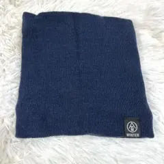 新品✨ネイビー ネックウォーマー フリース裏地付き✨Ｆサイズ