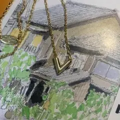 大セールk18金を施した商品になります。ヴェルメイユネックレス45