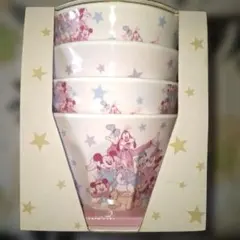 ⭐️Disney 4 Piece Bowl Set メラミン製⭐️のサムネイル