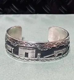 希少】Navajo Victor Begayトリプルターコイズカフブレスレット