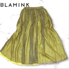 【極美品】ブラミンク フレアスカート ペチコート ラメ レース 36 S