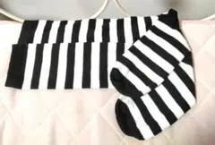 ♡新品未使用♡ボーダー柄ソックス♡ロリィタ♡アリスコーデにも♡