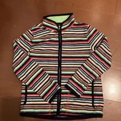 ストライプ フリースジャケット