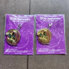 ☆非売品☆東京ディズニーランド20周年記念　チャーム２個セット　ミッキーマウス
