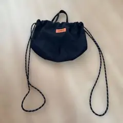 ドローストリングバッグ 黒