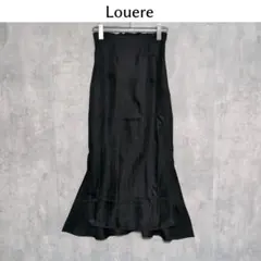 Louere ルエレ【S】ハイウエストヘリンボーンスリットマーメイドスカート