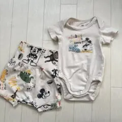 H&M ディズニー ミッキー 動物柄 ベビー　　50cm 60cm サファリ