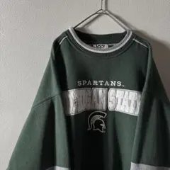 希少チームデザイン 90s SPARTANS Michigan state