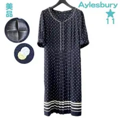 Aylesbury アリスバーリー にこドット ワンピース プリーツ 11