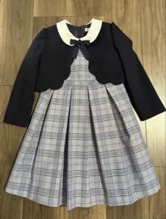 BEAMS mini セレモニー半袖ワンピース　ボレロ120