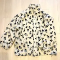 しまむらAmista ボアジャケット 花柄 フリース