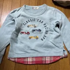 KNITPLANNER kpboy100クラシックカー長袖トレーナー100cm