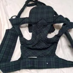 Buddy Buddy 昔ながらの抱っこ紐 グリーンチェック昭和抱っこ紐