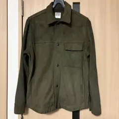 Paul Smith￼ スエード￼レザーシャツ オリーブ Sのサムネイル