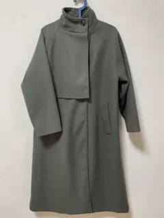【美品】Lian 3way スタンドカラーケープコート　ベルト付　カーキのサムネイル