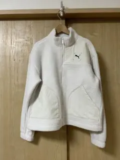 PUMA ボアジップブルゾン　ホワイト