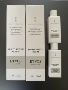 ✴︎新品未開封✴︎ ETVOS モイスチャライジングセラム 美容液＋化粧水 2セットのサムネイル