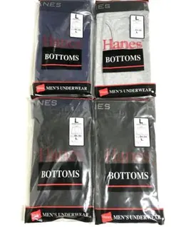Hanes ヘインズ　綿100% ボクサーパンツ　Lサイズ　4枚　★4163 E