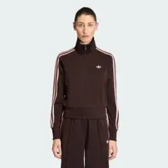 adidas トラックジャケット ピンクブラウン - メルカリ