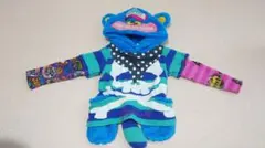 カラフルスカルデザインフード付きトレーナー