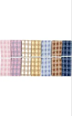 【Shop Azalea 】リボンオータム ストライプチェック柄　7種類セット