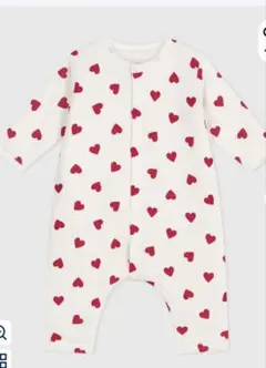 Petit Bateau ハート柄綿入りコンビネゾン 67 購入後、間もない商品