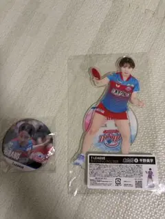 缶バッジチャンスくじ 長崎美柚 アクリルスタンド Tリーグ - メルカリ