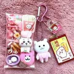 ♡ちいかわ♡ ガチャ詰め ポーチ風 ピンク ちいかわ 推し ミニチュア
