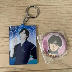 居酒屋えぐざいる　堀夏喜　缶バッチアクリルキーホルダー　セット