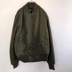 MA-1ジャケット ブルゾン　カーキ　みどり　ユニセックス　Mサイズ
