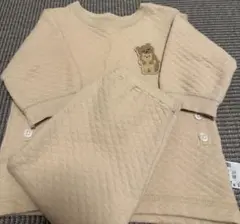 ユニクロ　パジャマ　80cm ベージュ　クマ