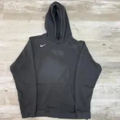 鳩*様 古着 00年代 NIKE ナイキ ワンポイント スウェットパーカー ブラ