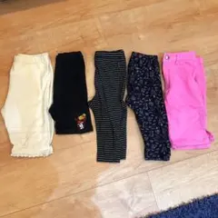 【5枚セット】ヒスミニ、コムサあり。パンツ ズボン レギンス 80〜100cm