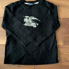 【美品】BURBERRY ロンT 90 長袖Tシャツ ブラック ノバチェック