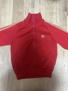 adidas デサント　ヴィンテージ　トラックジャケット　レッド